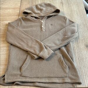 Abercrombie Kids Tan Waffle Knit Hoodie